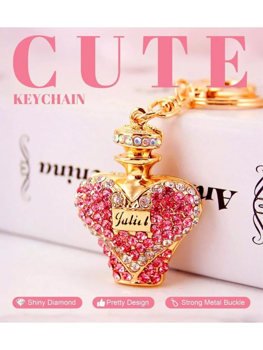Vintage Car Keychain for Women & Girls | Cute Designer Charms for Purses